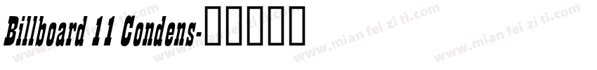 Billboard 11 Condens字体转换